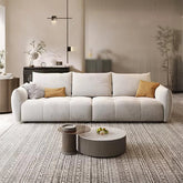 Rounded arm sofa profile + stylish sofa design + 3 seater couch